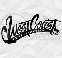 Sticker West Coast Customs