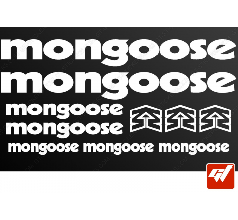 Planche de 10 stickers MONGOOSE