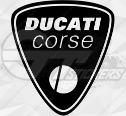 Sticker Logo Ducati Corse - Stickers Univers Moto