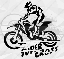 Sticker super cross moto
