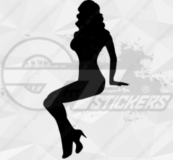Sticker Silhouette Femme Sexy 10