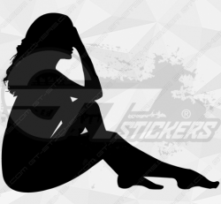 Sticker Silhouette Femme Sexy 12