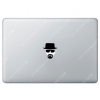 Sticker Apple Walter White Heisenberg Breaking Bad pour Macbook - Taille : 55x61 