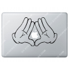 Sticker Apple Disney Mickey Illuminati pour Macbook - Taille : 250x160 mm