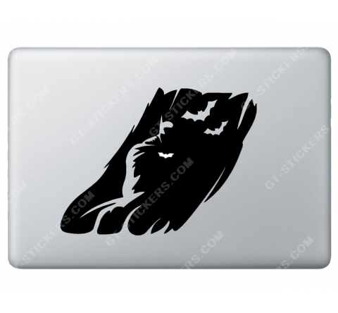 Sticker Apple Ombre de Batman pour Macbook - Taille : 209x157 mm