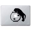 Sticker Apple Chat et aquarium pour Macbook - Taille : 168x145 mm