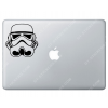 Sticker Apple Stormtrooper StarWars pour Macbook - Taille : 102x98 mm