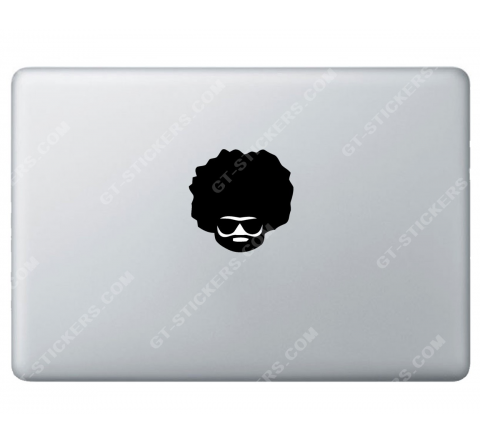 Sticker Apple Afroman Disco pour Macbook - Taille : 74x73 mm