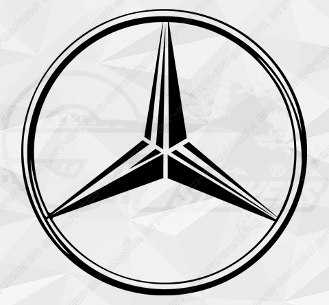 Sticker autocollant logo Mercedes- - Déco Sticker Store-3.90€