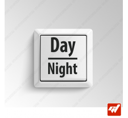2 Stickers - Day & Night