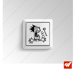 Sticker - bonhomme personnage humour ouch electrocuté