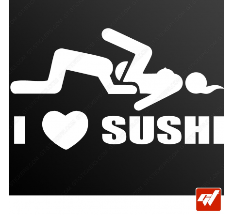 Stickers Fun/JDM - I love sushi