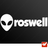 Sticker alien head roswell ovni ufo xfiles x files