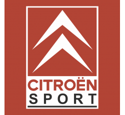 Autocollant Citroen Sport Carré - Stickers Auto Citroën