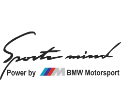 Sticker BMW Sports Mind - Powered by BMW M Motorsport - Stickers Bmw