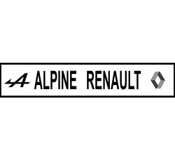 Autocollant Alpine Renault Retro 2 - Stickers Auto Renault