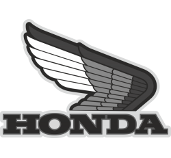 Autocollant Honda Moto Gris 1 - Stickers Moto Honda