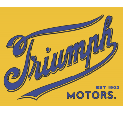 Autocollant Triumph Motors - Stickers Moto Triumph