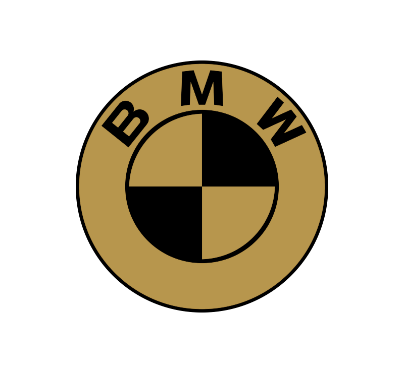 Sticker BMW Logo Or - ref.NABMW56