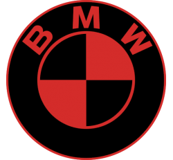Sticker BMW Logo Rouge - Stickers Bmw
