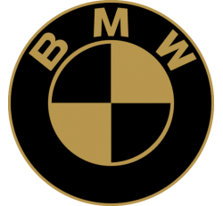 Sticker BMW Logo Noir et Or - Stickers Bmw