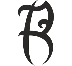 Sticker Alphabet Lettre R Tribal Style6 - Lettrage Tribal