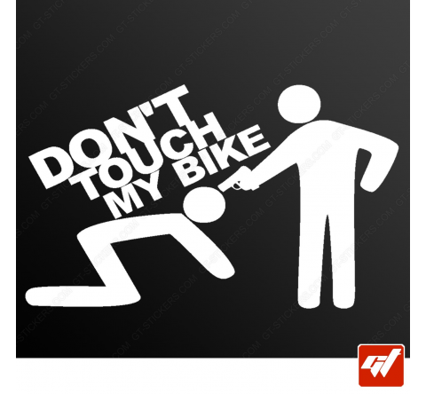 Stickers Fun/JDM - Don't touch my bike