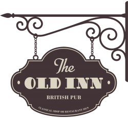 Autocollant British Pub The Old Inn Vintage