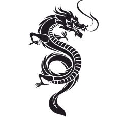 Sticker Dragon Chinois 2
