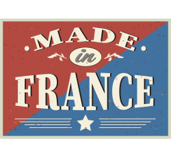 Autocollant Panneau Vintage Made in France
