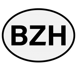 Autocollant voiture BZH