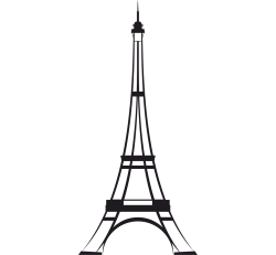 Sticker Tour Eiffel Style Design