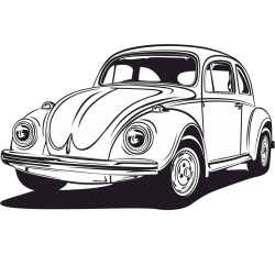 Autocollant VW Beetle