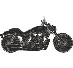 Autocollant de Moto Harley Davidson
