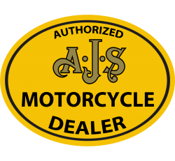 Autocollant Moto AJS Motorcycle Dealer
