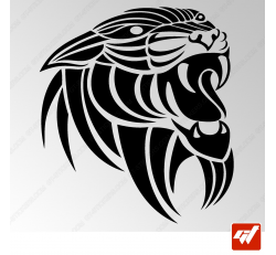 Sticker Tigre Tribal