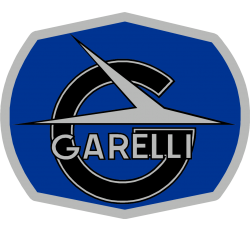 Autocollants Moto Garelli Logo Bleu Droite