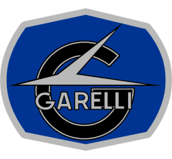 Autocollants Moto Garelli Logo Bleu Gauche