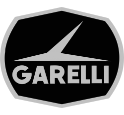 Autocollants Moto Garelli Noir et Gris Gauche