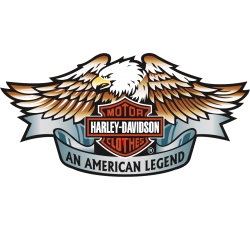 Autocollant Moto Harley Davidson Motor Clothes American Legend