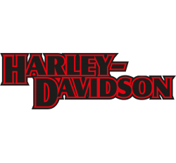 Autocollant Moto Harley Davidson Rouge et Noir