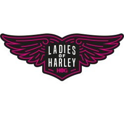 Autocollant Moto Ladies of Harley HOG