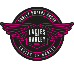 Autocollant Moto Ladies of Harley HOG 2
