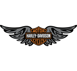 Autocollant Moto Harley Davidson Motorcycles Wings