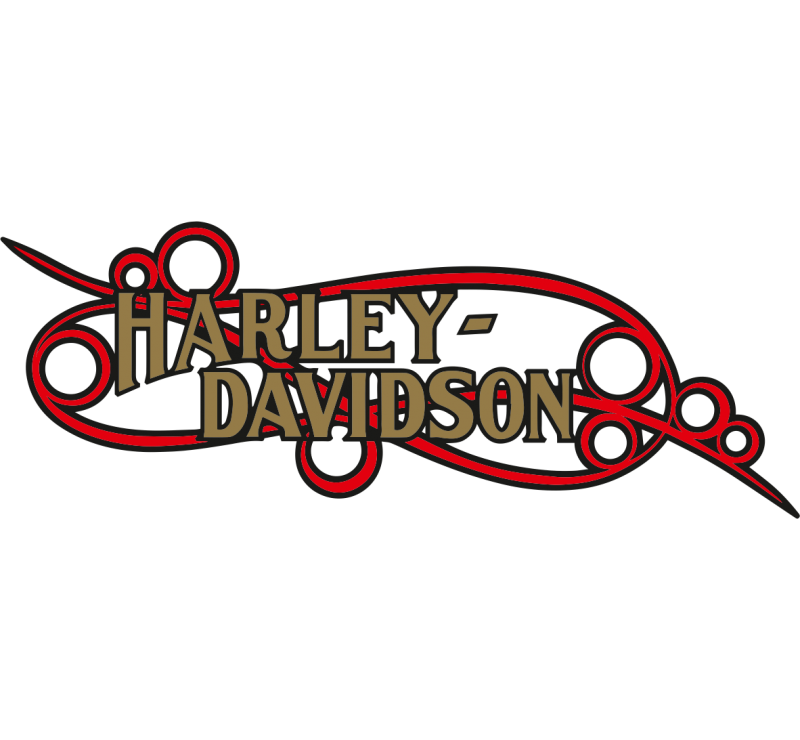 Autocollant Harley Davidson Motorcycles Droite pour Réservoir - Adesivi  Moto