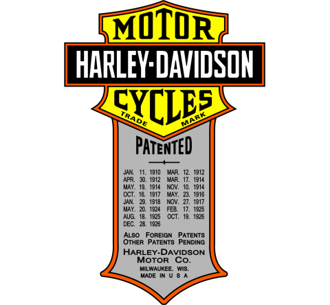 Autocollant Moto Harley Davidson Motorcycles Wings - ref.SMHD47