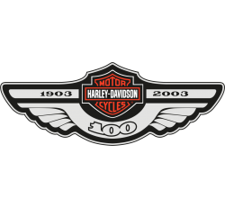 Autocollant Moto Harley Davidson Motorcyles 1903 - 2003