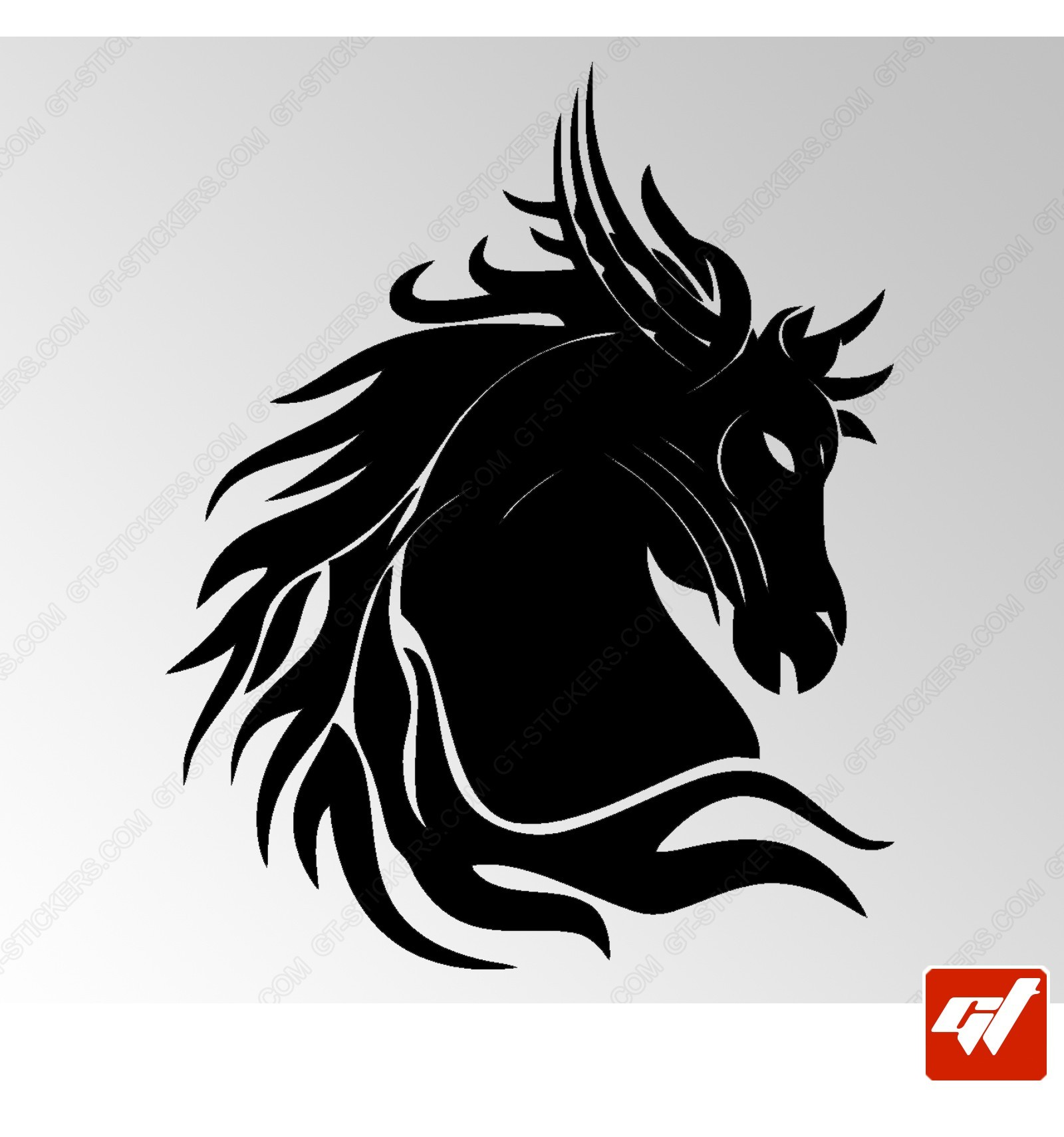 Sticker Cheval Tribal - Gamme 3M Pro / Oracal - GTStickers