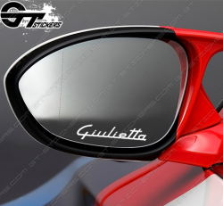 3 Stickers Alfa Roméo Giulietta pour rétroviseurs