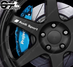 Kit 4x Stickers Audi Sport pour Jantes - Stickers Audi